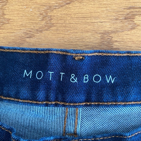 Mott & Bow Dark Wash High Waisted Skinny Jeans Women’s Size 34 Pre-owned EUC - Picture 9 of 10